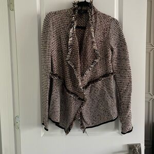 Size small from White House Black Market Black & Pink Cardigan, New Condition.